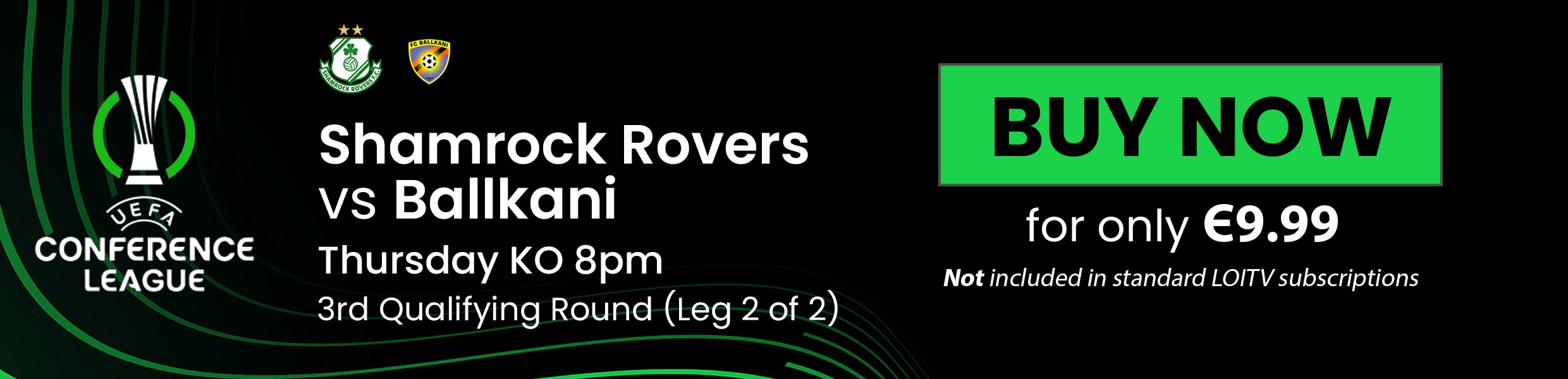 Shamrock roves v Ballkani